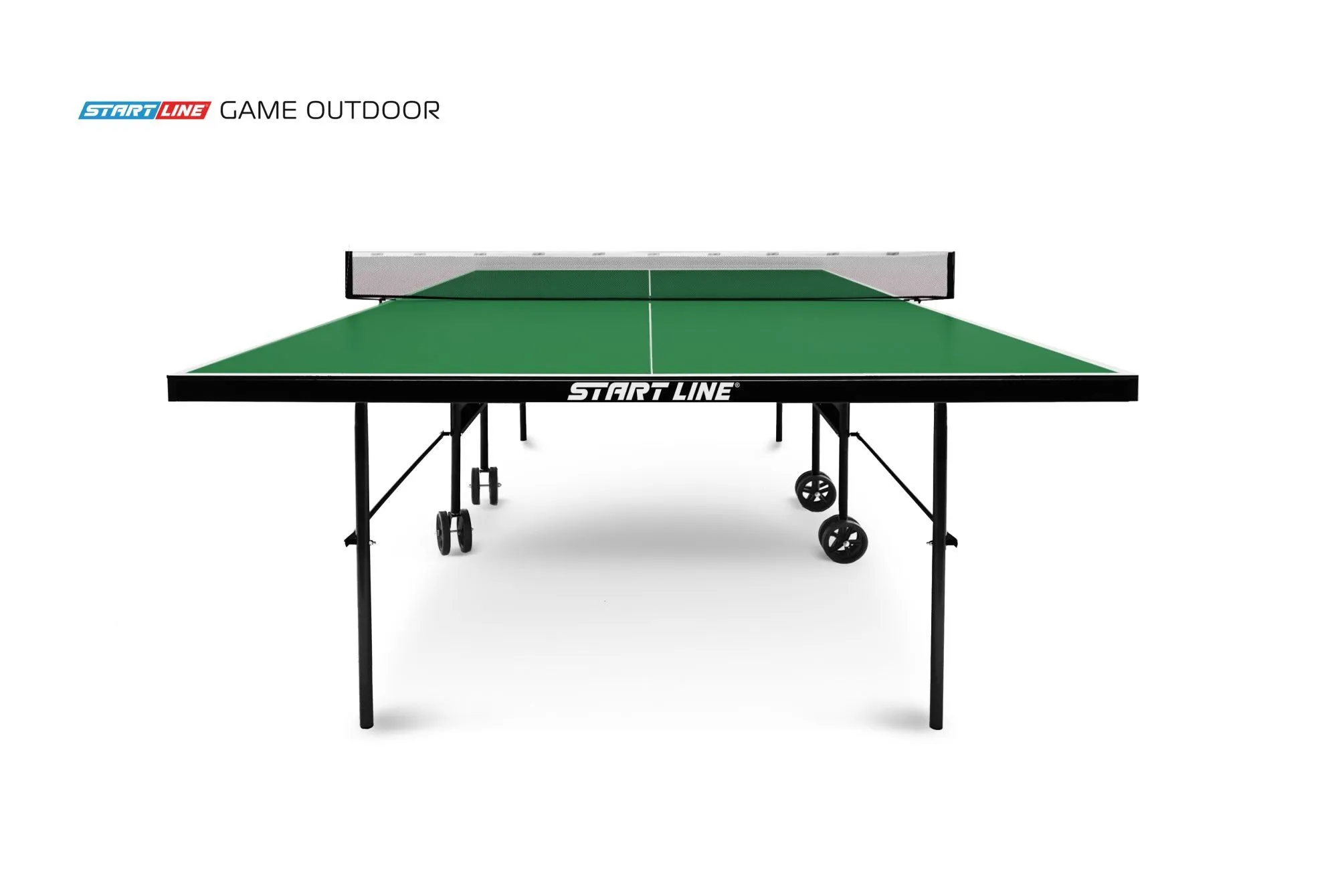 Стол теннисный Game Всепогодный с сеткой Зелёный