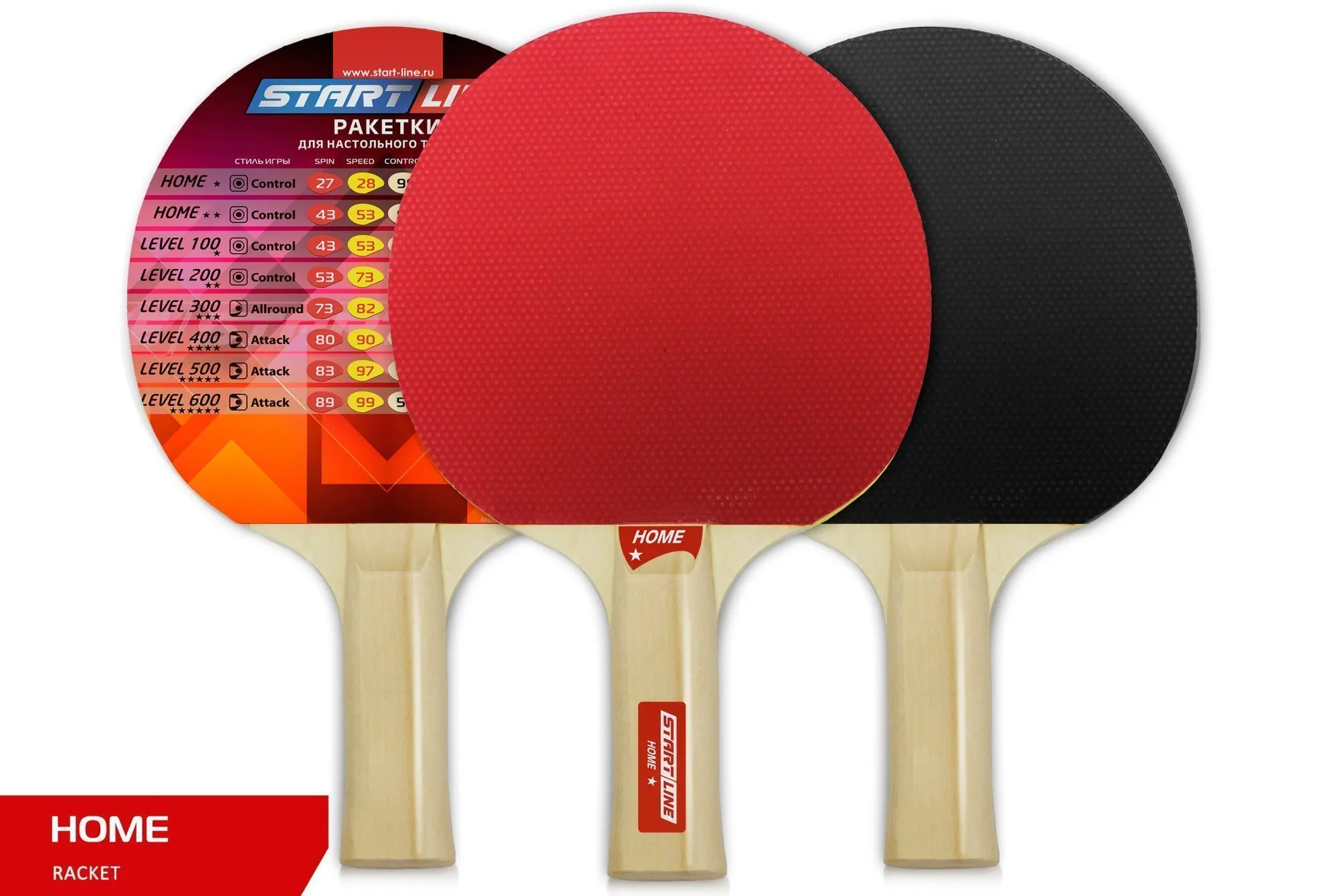 Теннисная ракетка Start line HOME 1* (анатомическая) 12104